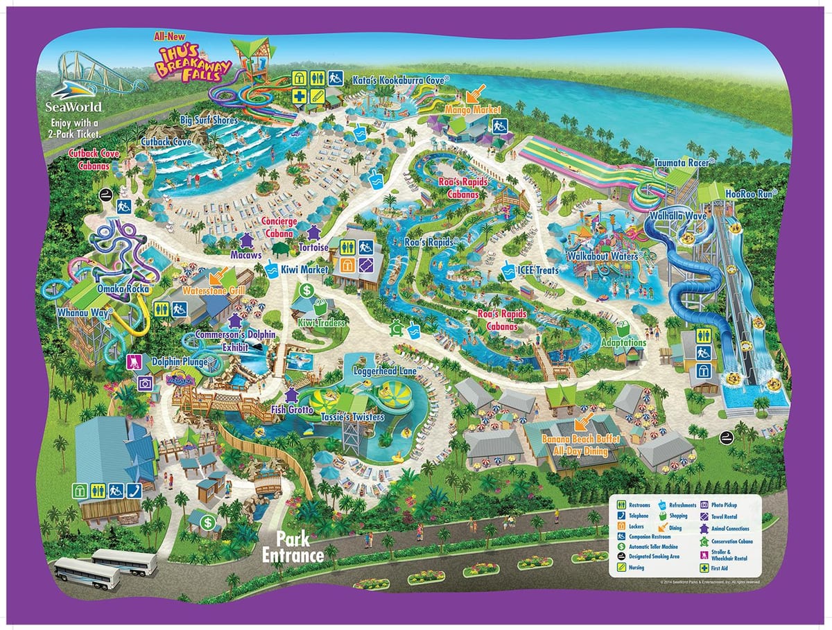 karte Aquatica Orlando