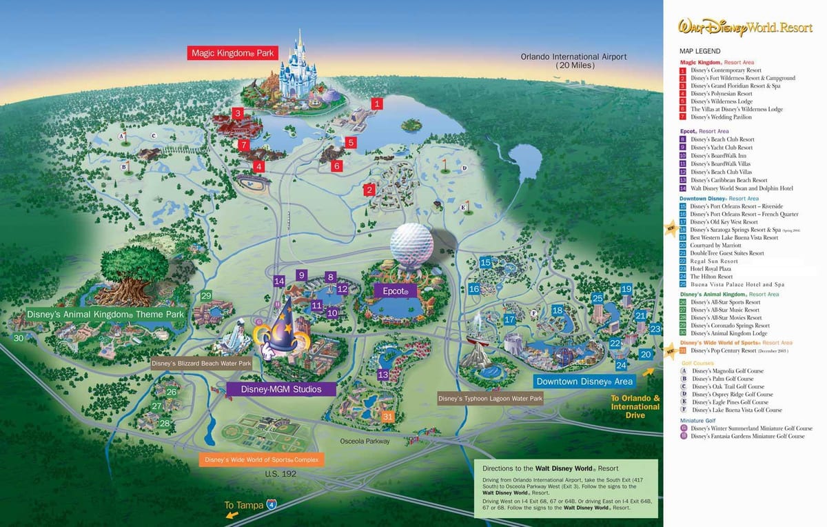 karte Disney World