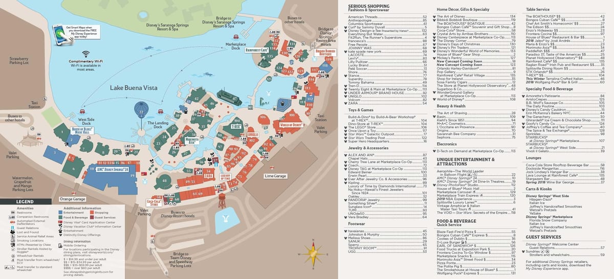 karte Disney springs