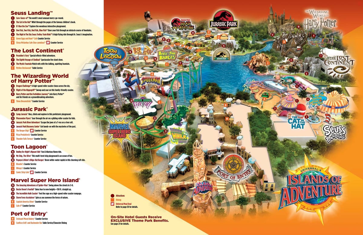 Universal Studios kartes Harijs Poters