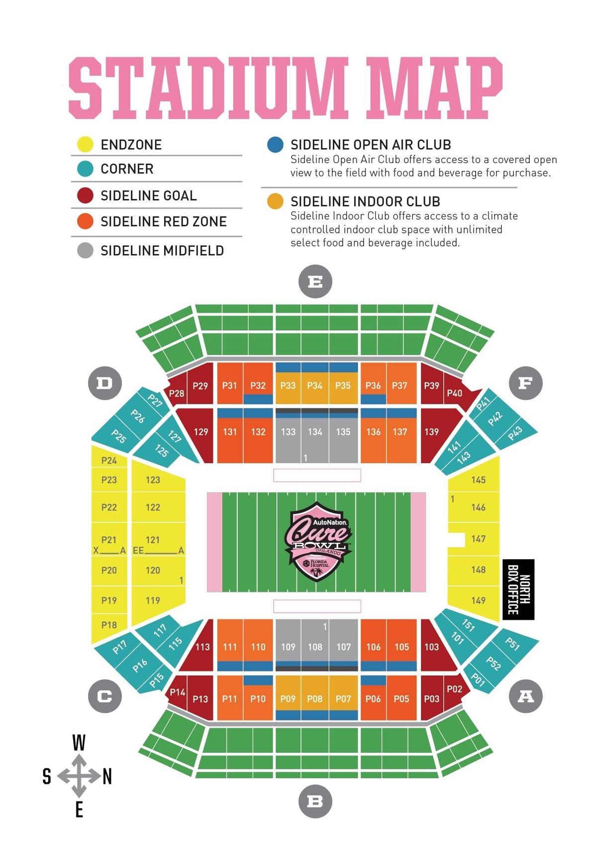 kempings Pasaules stadionā sēdekļa karte