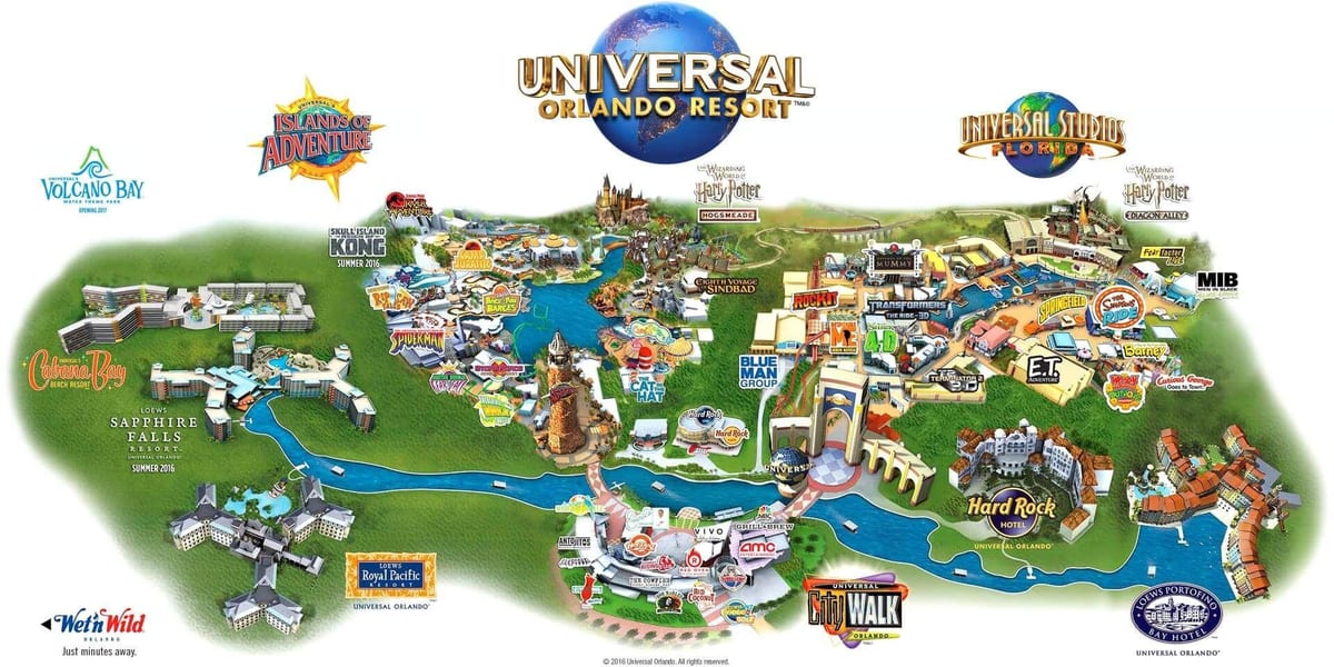kartes Universālā Orlando