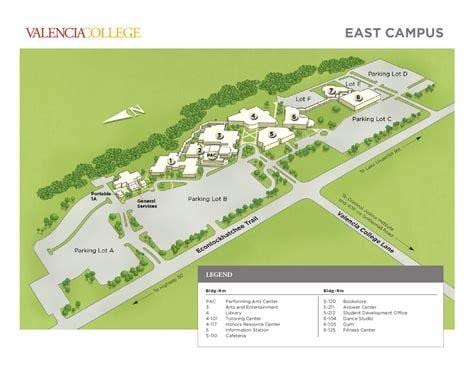 Valencia koledžas austrumu campus kartes