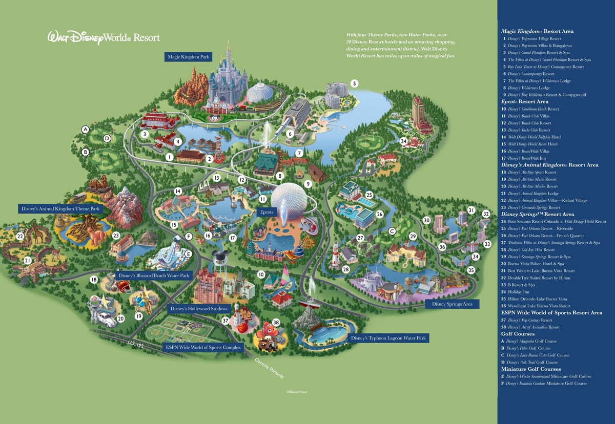 karte WDW