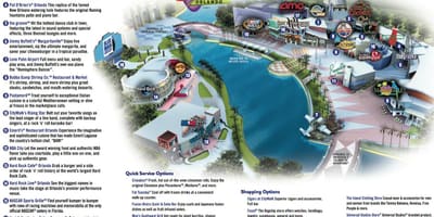 Universal Orlando citywalk karte