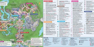 Disneja Pasaule Magic Kingdom karte