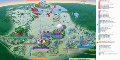 Karte Walt Disney World