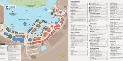 Karte Disney springs
