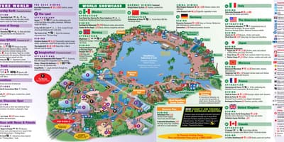 EPCOT Disney World map