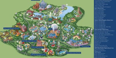 Disney resort karte, Orlando